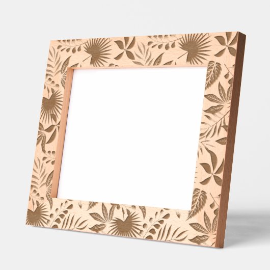 Muster tropischer Blätter Geätzte Rahmen (Links)