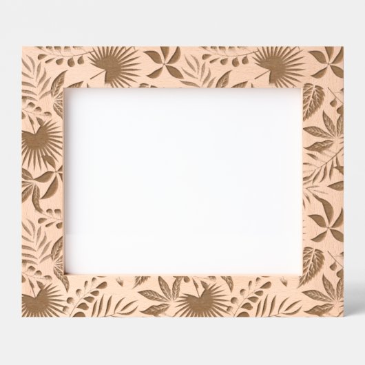 Muster tropischer Blätter Geätzte Rahmen (Vorderseite)