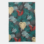 Muster tropischer Blätter Geschirrtuch (Vertikal)