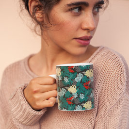 Muster tropischer Blätter Kaffeetasse