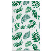 Muster tropischer Blätter Kleine Geschenktüte (Rückseite)