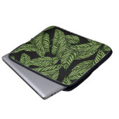 Muster tropischer Blätter Laptopschutzhülle (Vorne Knopf)