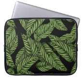 Muster tropischer Blätter Laptopschutzhülle (Vorderseite)