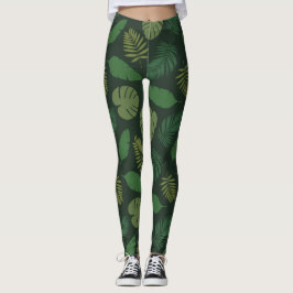 Muster tropischer Blätter Leggings