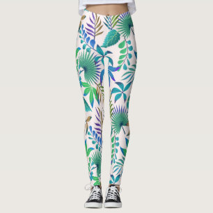 Muster tropischer Blätter Leggings