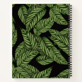 Muster tropischer Blätter Notizblock (Rückseite)