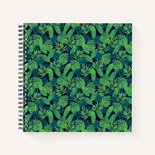 Muster tropischer Blätter Notizblock (Vorderseite)