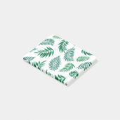 Muster tropischer Blätter Post-it Klebezettel (angewinkelt)