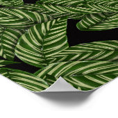 Muster tropischer Blätter Poster (Ecke)