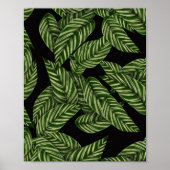 Muster tropischer Blätter Poster (Vorne)