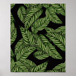 Muster tropischer Blätter Poster