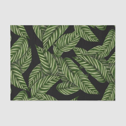 Muster tropischer Blätter Seidenpapier (Vorderseite)