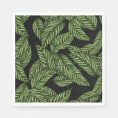 Muster tropischer Blätter Serviette (Vorderseite)