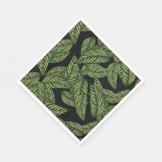 Muster tropischer Blätter Serviette (Ecke)