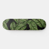 Muster tropischer Blätter Skateboard (Horizontal)