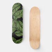 Muster tropischer Blätter Skateboard (Vorderseite)