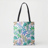 Muster tropischer Blätter Tasche (Vorderseite)