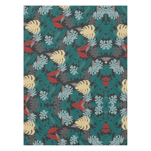 Muster tropischer Blätter Tischdecke (Vorderseite)