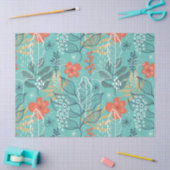 Muster tropischer Blume und Blätter Seidenpapier (Basteln)