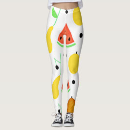 Muster tropischer Früchte Leggings