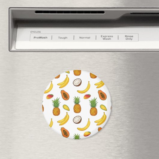 Muster tropischer Früchte Magnet (In Situ (Geschirrspüler))