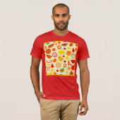 Muster tropischer Früchte T-Shirt (Vorne ganz)