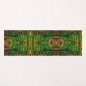 Muster tropischer Grüntöne Yogamatte (Vorderseite (Horizontal))