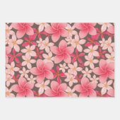 Muster tropischer Pflanze und Blume Geschenkpapier Set (Vorderseite)