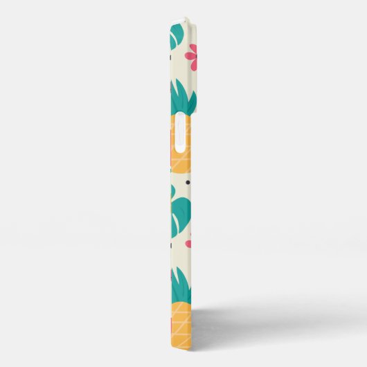 Muster Tropisches Fruchtwasser Ananas iPhone Hülle (Rechte Seite)