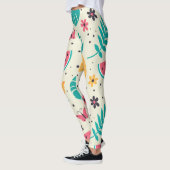 Muster Tropisches Fruchtwasser Ananas Leggings (Links)