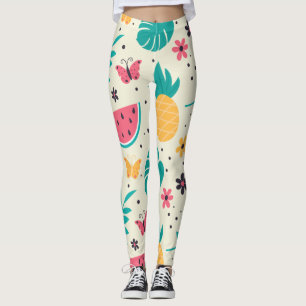 Muster Tropisches Fruchtwasser Ananas Leggings