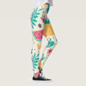 Muster Tropisches Fruchtwasser Ananas Leggings (Rechts)