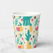 Muster Tropisches Fruchtwasser Ananas Pappbecher (Links)