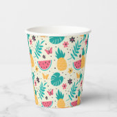 Muster Tropisches Fruchtwasser Ananas Pappbecher (Vorderseite)