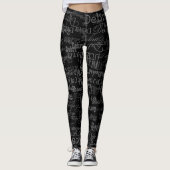 Muster-Typografie-Stil Leggings (Vorderseite)