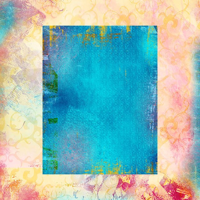 Muster und Farben - blaues Damaskotelett (Von Creator hochgeladen)