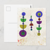 Muster und Farben Postkarte (Vorne/Hinten)