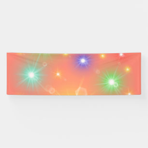 Muster und farbige Lichter Banner