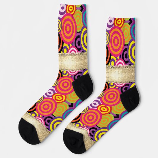 MUSTER UND GOLD SOCKEN (Linkes Detail)