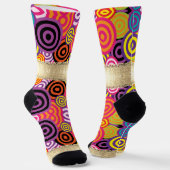 MUSTER UND GOLD SOCKEN (Gewinkelt)