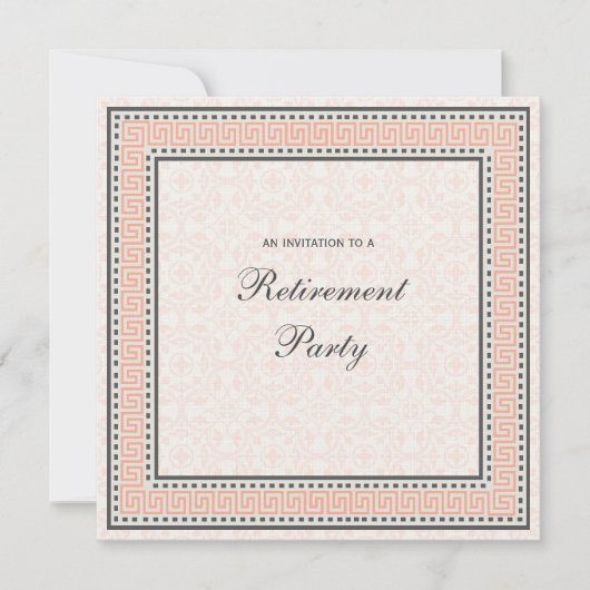 Muster und Grenzen 1 - Party Einladung für die Alt (Vorderseite)