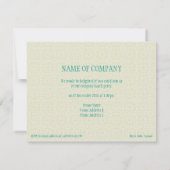 Muster und Grenzen 3 Einladung zum Mittagessen (Rückseite)