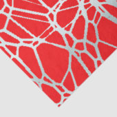 Muster und hellrotes Silber Seidenpapier (Ausschnitt)