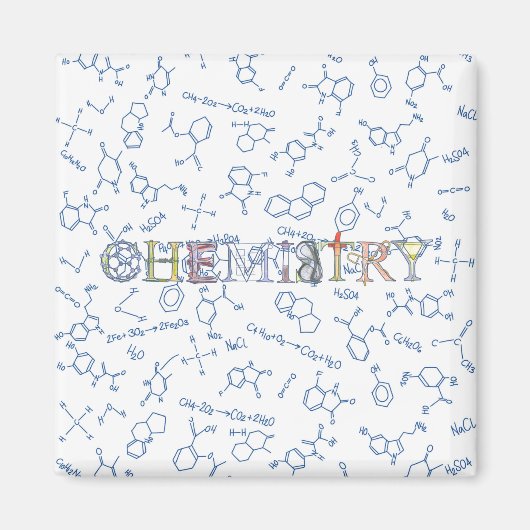 Muster und Magnet für die Chemikalie (Vorne)