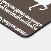 Muster und Pferde mit weißer Geometrie Schreibtischunterlage (Ecke)