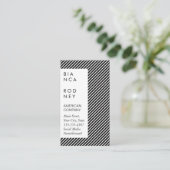 Muster und Streifen drehen Visitenkarte (Stehend Vorderseite)