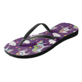 Muster Unicorn Funny Magic Horse Badesandalen (Schrägansicht)