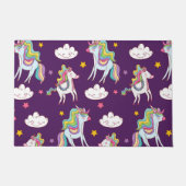Muster Unicorn Funny Magic Horse Fußmatte (Vorderseite)