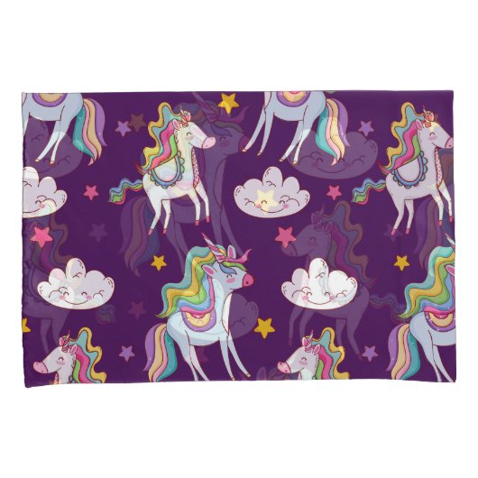 Muster Unicorn Funny Magic Horse Kissenbezug (Vorderseite-Rechts)