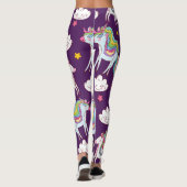 Muster Unicorn Funny Magic Horse Leggings (Rückseite)